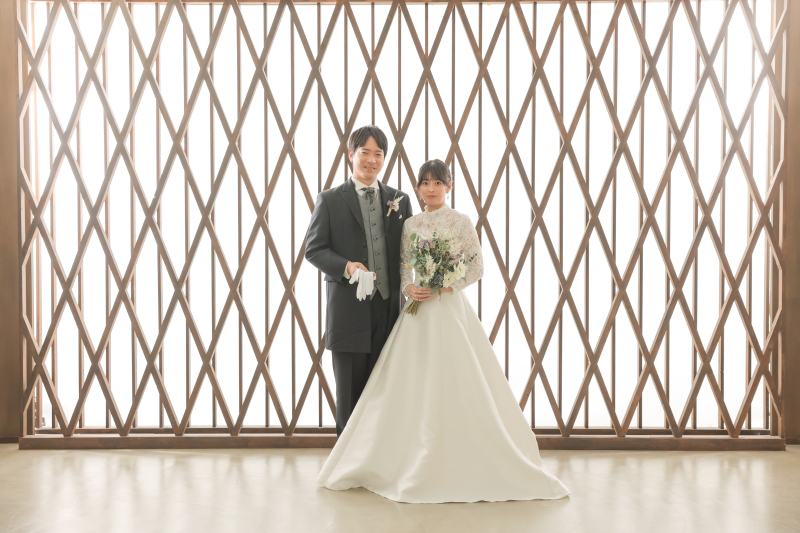 まずはチャペル風背景で