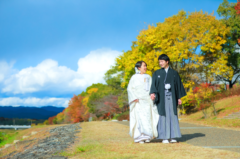 京都の紅葉を楽しみながら。