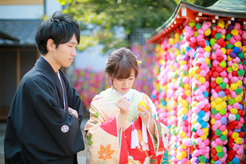 カラフルで華やか♪庚申堂での1シーン