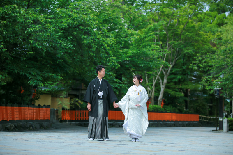 新緑の美しい京都・祇園で…