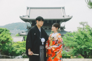 金戒光明寺で思い出に残るウェディングフォト撮影