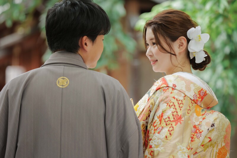 お話しながら。