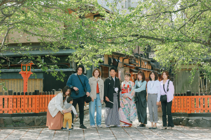 白川橋の前で・・・