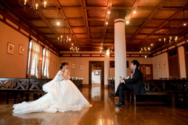 式場で楽しくお話