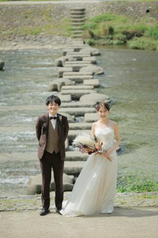 お二人の思い出の鴨川で