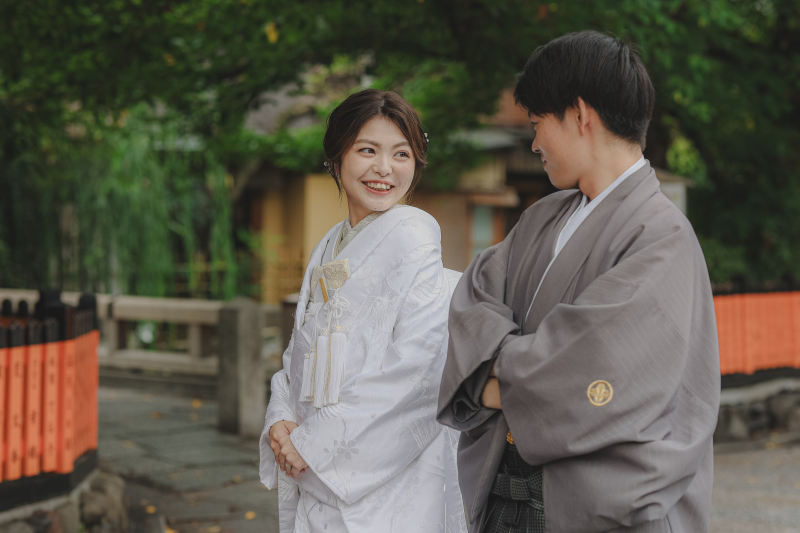 真夏の祇園が映える白無垢ロケーション＾＾