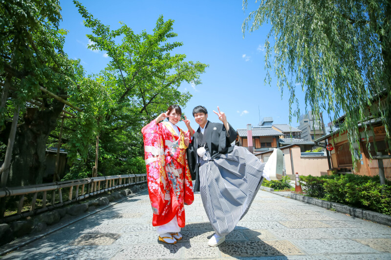 初夏の祇園とドレスハウススタジオでのフォトウェディング♪