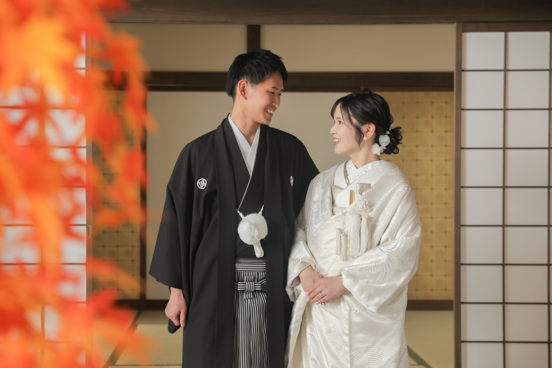 今日は夏でも涼しく!屋内庭園スタジオ撮影!