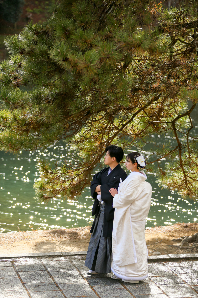 ラストは渡月橋のそばでのワンショット