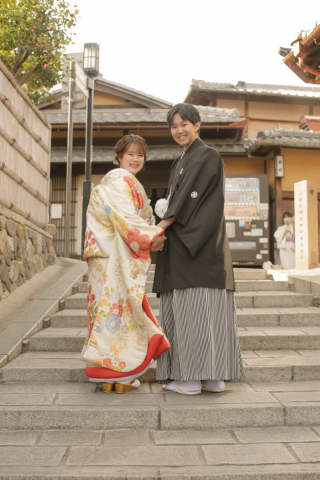 八坂ロケで京都を満喫&屋内庭園で桜を先取り撮影♡