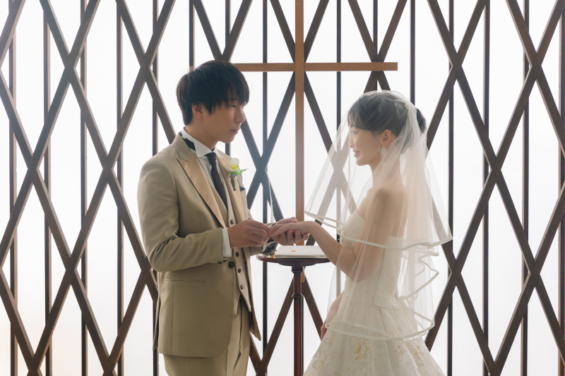 この場所は誓いの場所としても撮影できます
