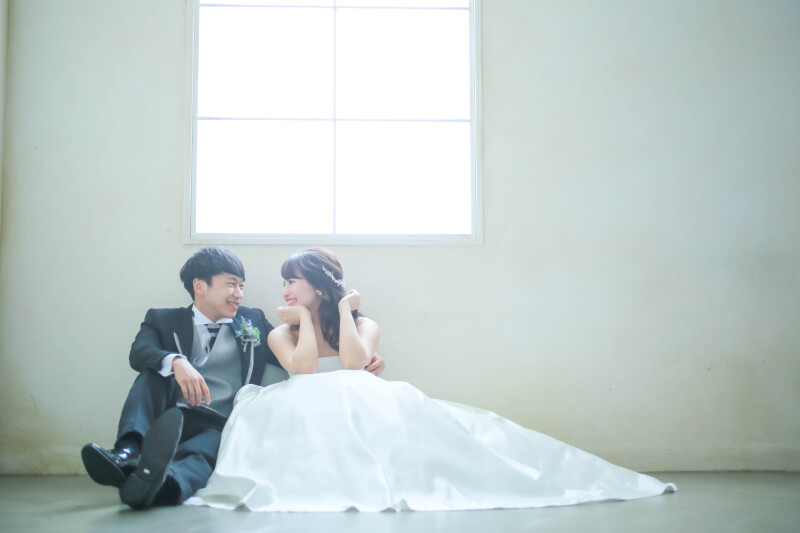 お二人の自然な雰囲気がかわいい一枚に♪