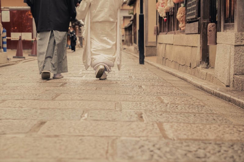 石畳の道をてくてく・・・
