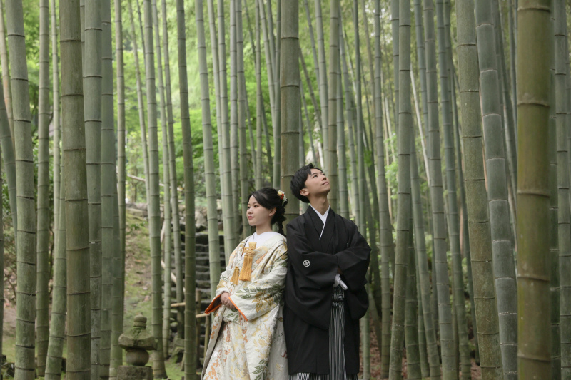 竹林に囲まれて・・・