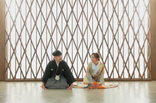 お気に入りの和装でお二人だけの空間を