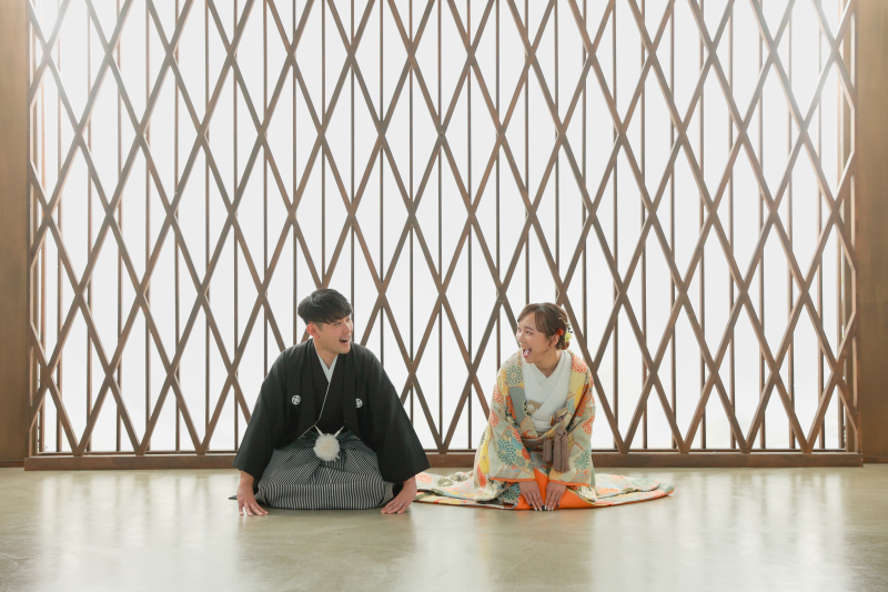 お気に入りの和装でお二人だけの空間を