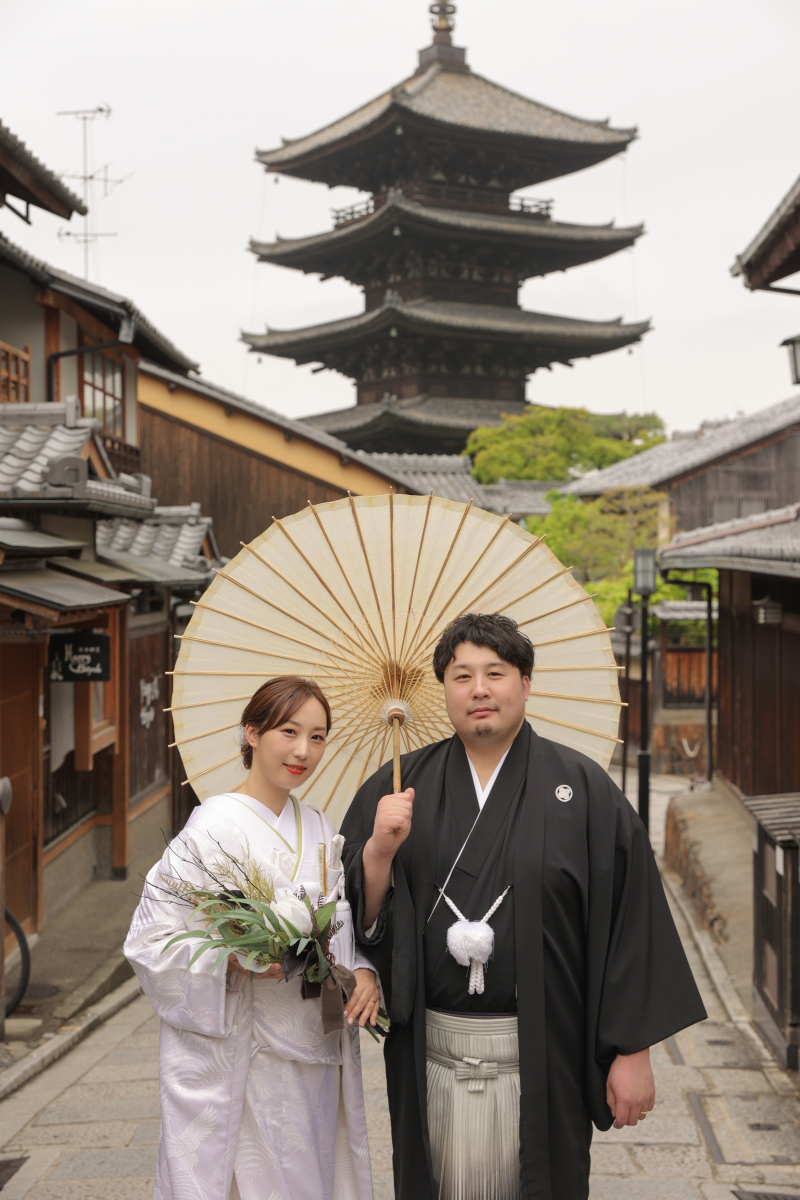 五重塔を背景に・・・