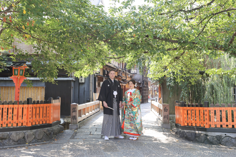 白川橋の前で♪