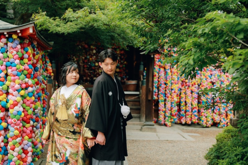 カラフルなくくり猿と一緒に【八坂】