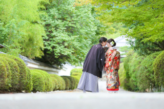 歴史ある寺院にて