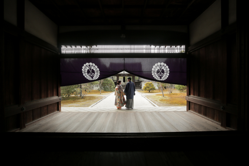 冬の随心院　和装ロケーション