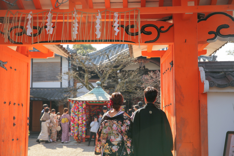 八坂庚申堂の前でパシャリ