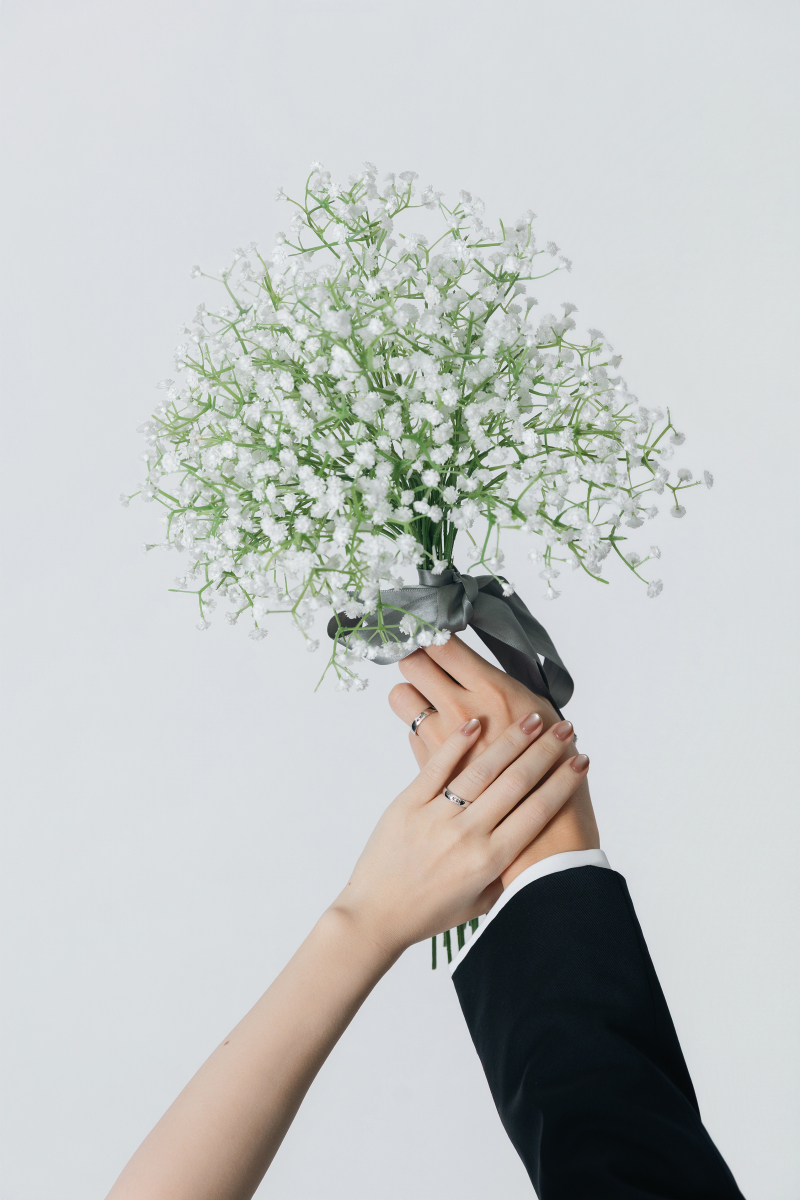 素敵なアクセントとなったブーケ