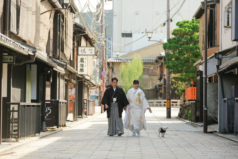 石畳と風情あるショット