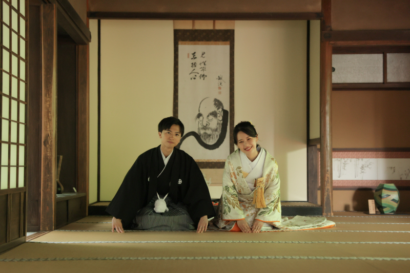 和装の最後は屋内で・・・