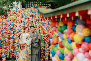 秋の八坂で和装撮影！