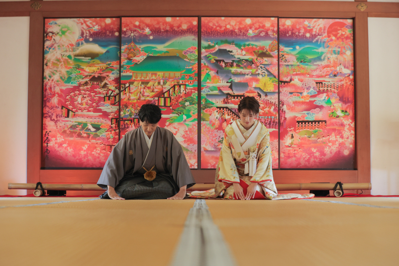 お辞儀ショット