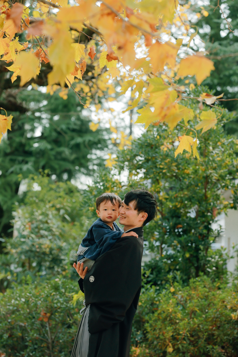 パパの抱っこで