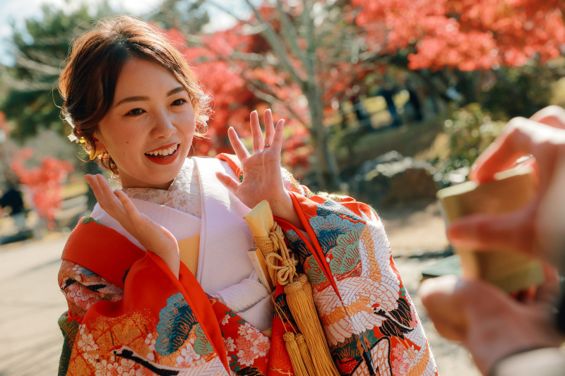 ご新婦様の表情も