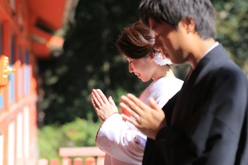 神社ロケーションならでは