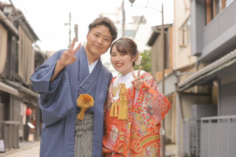 八坂から祇園をめぐる和装フォトウエディング♪