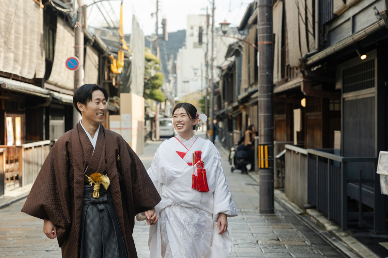 最後は祇園の街をお二人でお散歩