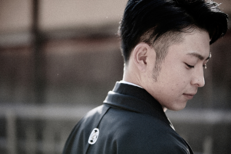 ご新郎様ソロ写真。