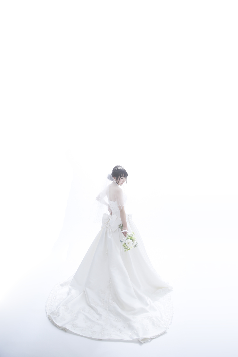 定番!?ご新婦様の後ろ姿です。