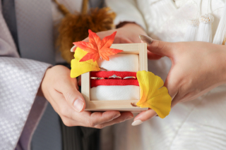 屋内庭園で白無垢撮影！