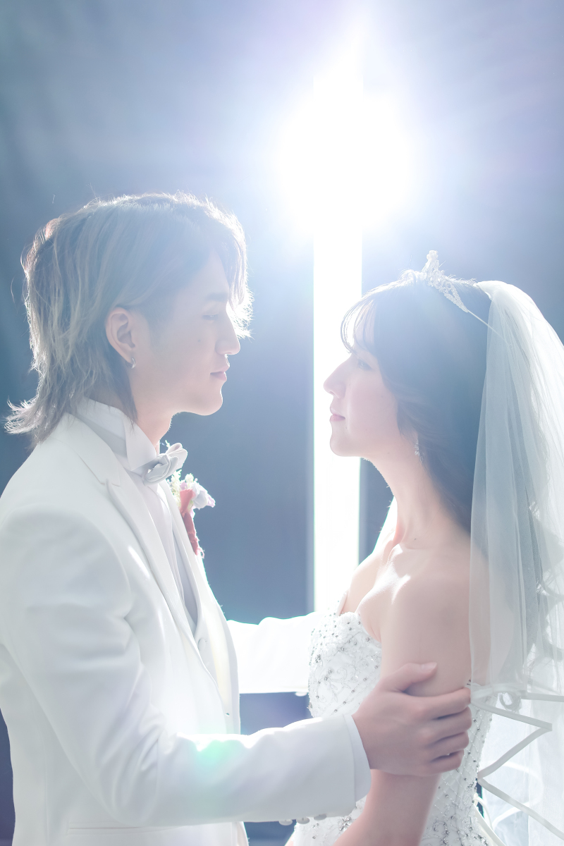 逆光を使ったロマンチックな1枚