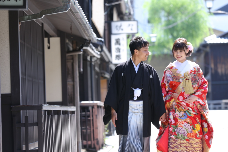 京都の街並みと