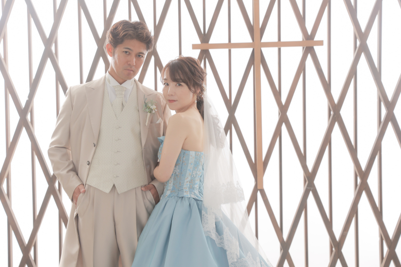 チャペルの背景で♪