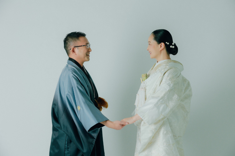 見つめ合うお二人。