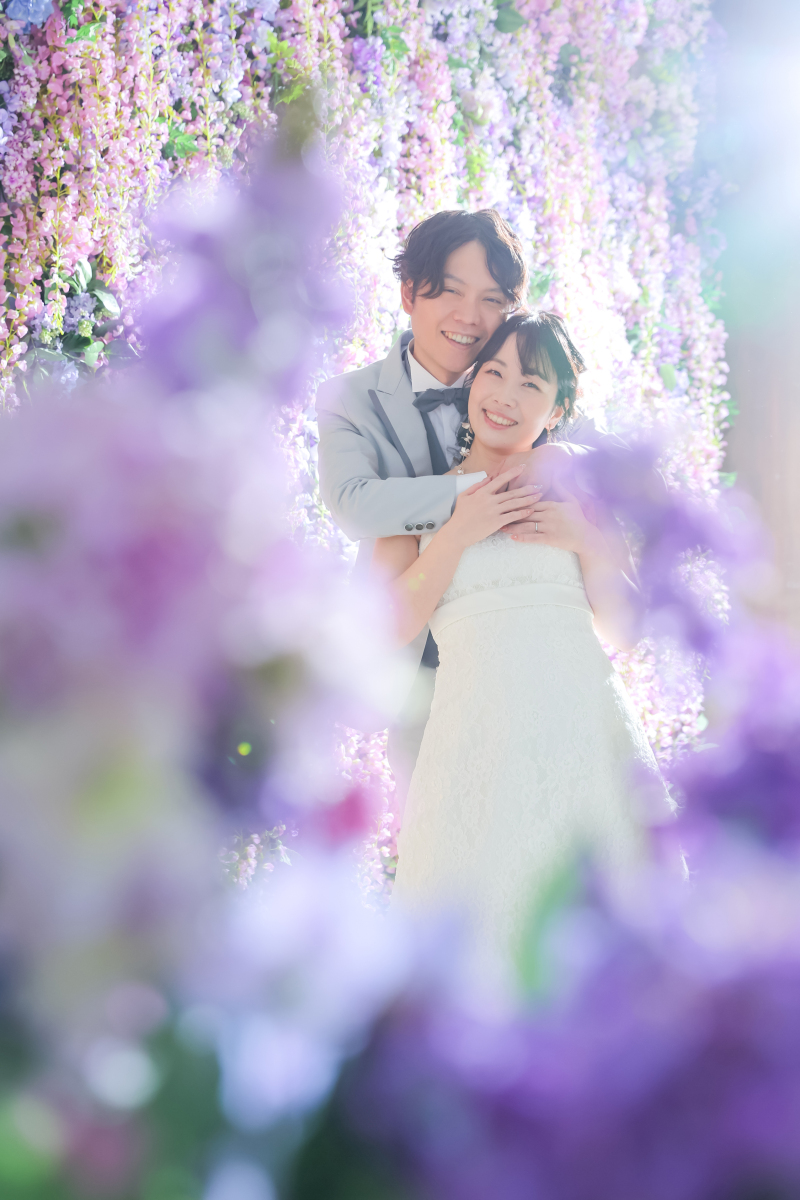  お次は藤の花がキラキラしているこの背景