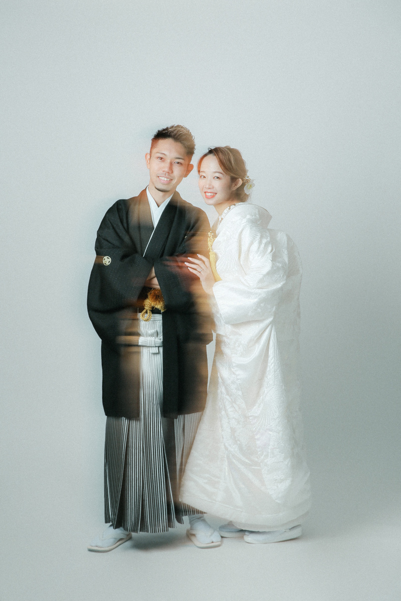 同じスタジオで和装撮影も