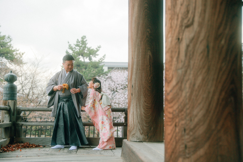 新郎様とお子様の姿も