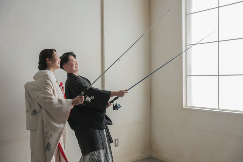 釣りを楽しむおふたり♪