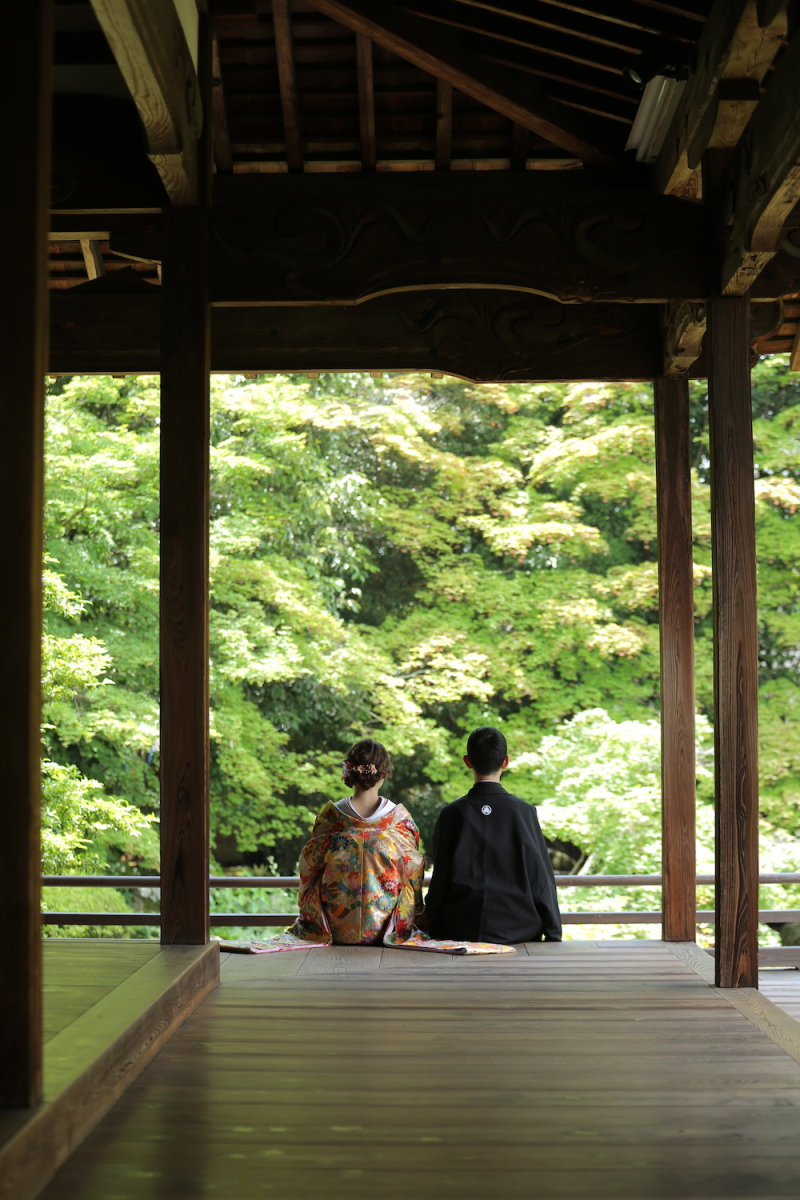 お庭を愛でるひととき…