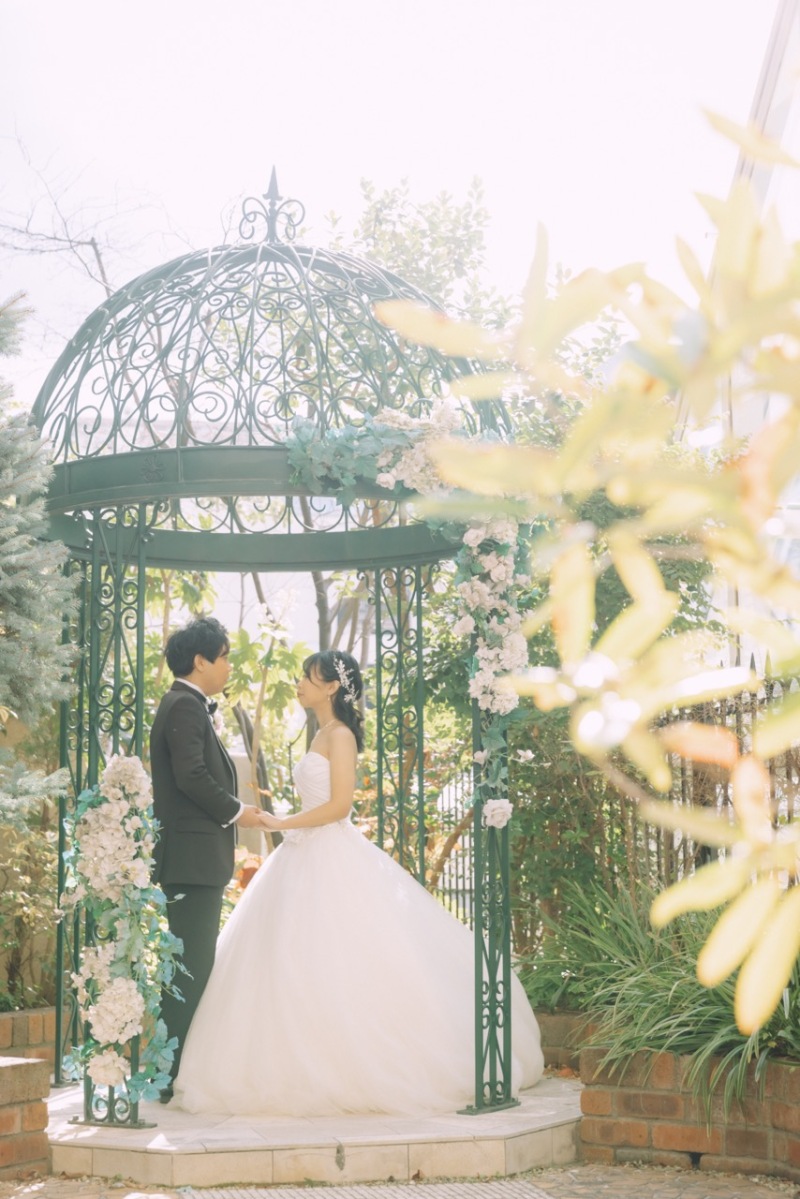 外にはこんな素敵なガーデンが