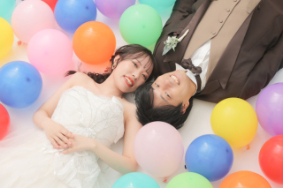 たくさんの風船と